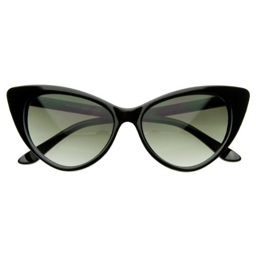 zeroUV Super Cateyes Vintage Inspired Fashion Mod Chic High Pointed Cat-Eye Sunglasses2