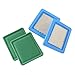 Produktbild HURI 2x Luftfilter für Briggs & Stratton Motoren Quantum 491588S 494245 399959 4101 Sabo 491588S LG491588JD Wolf AM116236 LG491588 PT15853 Oregon 30-710