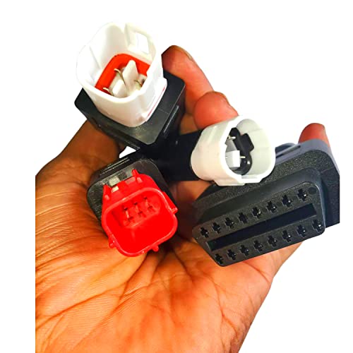 Superobd Fits For Yamaha 3Pin + 4Pin + 6Pin Motorcycle Obd Diagnostic 4Pin Canbus Cable And 3Pin For Kline Euro5 Obd2 6 Pin 3 In 1 Plug Adaptor Cable #TOP1