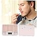 PACKOVE 1PC Timed Reminder Pill Case Portable Medicine Storage Box for Seniors Durable Plastic Compartments for Daily Medications Easy to Use with Alarm Function White