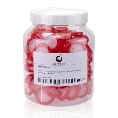Image of Syringe Filters Hydrophilic PTFE 33 mm 0.45 um,100pcs