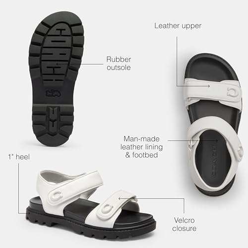 Image of Coach Women's Brynn Leather Sandal
