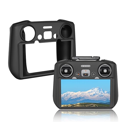 BRDRC Air 3S Silikonowy pokrowiec do DJI RC 2, pokrowiec ochronny kompatybilny z DJI Neo Mini 4 Pro Air 3 Flip Fly More Combo Controller akcesoria (czarny)