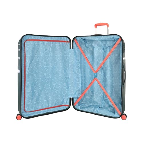 Image of American Tourister Upland Sport | Check-in Trolley Bag (79 cm) | 360 8 Wheel Travel Luggage | Hard Case Polypropylene Suitcase | Mounted Combination Lock | Forest Green