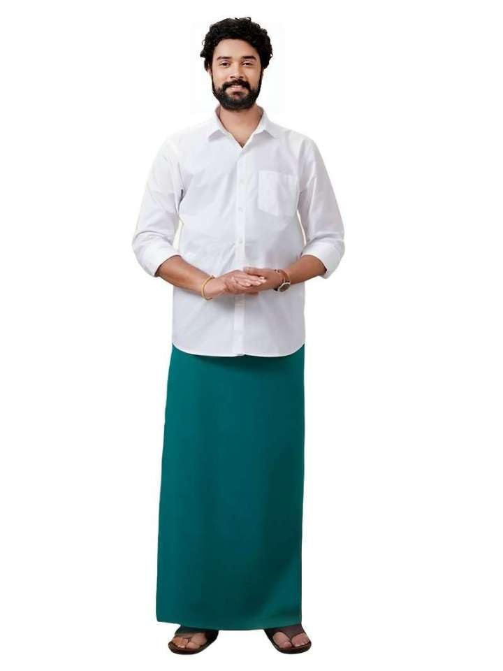 Image of pure cotton lungi for men
