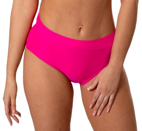 Aquarti Damen Bikinihose High Waist mit...