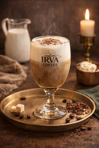 Image of IRVA Irish Indulgence Velvet Noir | Premium Irish Flavoured Instant Coffee (Non-Alcoholic) | Freeze-Dried Granules | Velvety Smooth, Creamy Indulgence with Rich Aroma | Perfect for Hot & Cold Coffee | Cafe-Style Experience at Home | 100 g | Makes 40-50 Cups