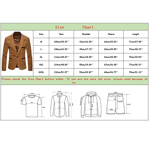 Chaqueta de pana de hombre blazer ajustado estilo vintage casual y elegante para vestir 4
