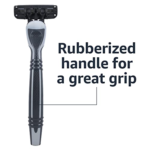 Amazon Basics 3-Blade Disposable Razors for Men, 6 Count, 2 Packs of 3 (Previously Solimo) - Image 4