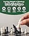 WE Games Bobby Fischer Ultimate Chess Pieces Set, Staunton Plastic Tournament Chess Set - Extra Queens, Triple Weighted