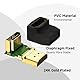 VCE 2 Stück HDMI Winkel Adapter, Winkelstecker 90 Grad und 270 Grad 3D&4K Stecker auf Buchse Adapter , Abgewinkelt Verbinder Vergoldete Kontakte