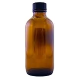 Amber Glass Bottle 4oz w/ Lid (24 pcs)