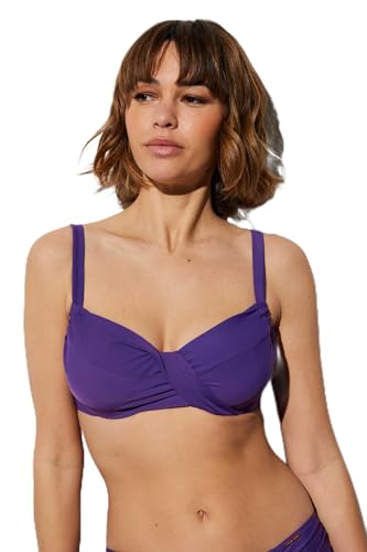 YSABEL MORA - Top Bikini con aro Reductor Violeta