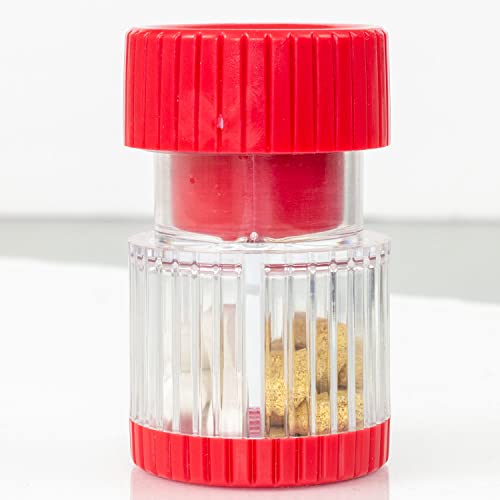 Image of HealthSmart Pill Crusher and Grinder, Crushes Vitamins and Tablets, Holds Up to 2 Pills, With Ergonomic Grips, Red