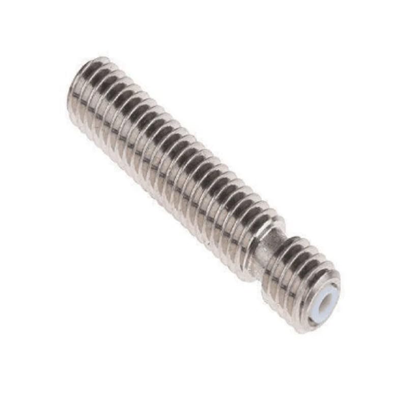 Image of Robocraze V5 Heat Break Hotend Throat with PTFE Tube for 3.0mm Filament | Titanium Heatbreak for E3D V5, Reprap, Prusa 3D Printers | Smooth Bore Anti-Clog Extruder Part (Pack of 10)