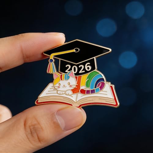 Image of 6 /18 /30 Pack 2026 Graduation Pins - Grad Pins Memorial Keepsake for Graduates, Gifts for Graduates, Class of 2026 Souvenir Pin for High School College Graduate Students, 2026 Lapel Pin
