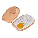 gegerbtes Leder TelMo® Fersenkissen Einlage mit herausnehmbaren Mittelstück Gr. 35-42 (41-42)