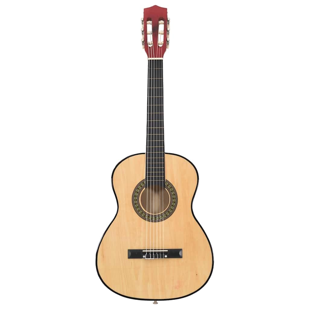 Klassische Gitarre 3/4 36 Zoll für Kinder und Anfänger, Konzertgitarre mit Nylon-Saiten, Musikinstrument zum Gitarre Lernen