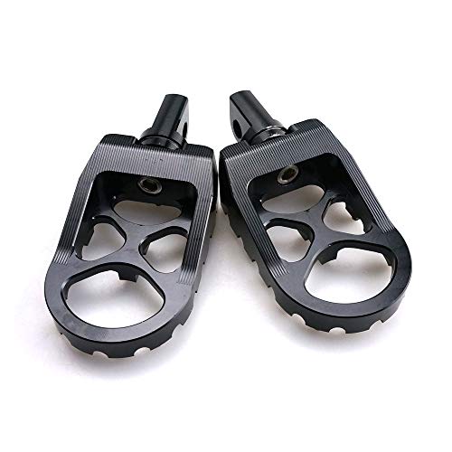 CNC Motorcycle Wide Foot Pegs Aluminum 360°Roating Adjustable Suitable for Harley Davidson Dyna Fatboy Iron 883 Sportster 883 - Thumbnail 5