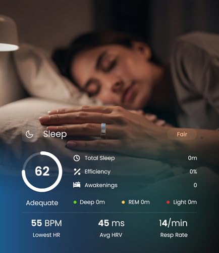 Image of Loop Smart Ring - Health & Fitness Tracker Colors | Water-Resistant (IP68, 5ATM) | Long-Lasting Battery Life (Black, 8)