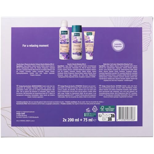 Kneipp Coffret Relaxing lavande apaise l'esprit et détend les muscles