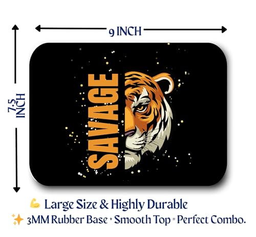 Image of Premium Mouse Pad - Non-Slip, Extra Comfort, Large Surface, Enhanced Durability - 9 X 7.5 X 3MM Ideal for Home and Office Use