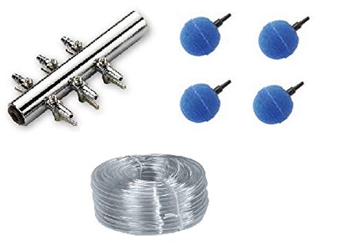 PondXpert Pond Air Accessories Kit - Air stones, air tube, manifold
