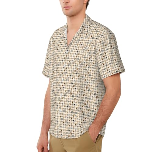 Chemise homme bouledogue français légère pour vacances