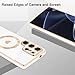 AIGOMARA Magnetic Case Made for Samsung Galaxy S25 Ultra [Wireless Charging Compatible] Heart Design Soft TPU Electroplated Phone Cover Anti-Scratch Shockproof Slim Case for Women - White