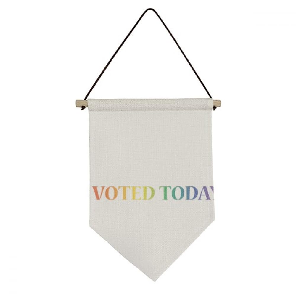 Drapeau arc-en-ciel LGBT I Vote Today en toile de qualité pour décoration murale