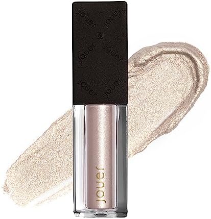 Jouer Paris Lights Eye Paints - Metallic Liquid Eyeshadow - Long Lasting & Crease-Proof Shimmer Cream Eyeshadow - Smooth Chrome Finish, Lumiere