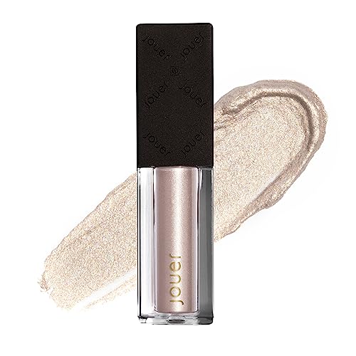 Jouer Paris Lights Eye Paints - Metallic Liquid Eyeshadow - Long Lasting & Crease-Proof Shimmer Cream Eyeshadow - Smooth Chrome Finish, Lumiere #TOP16