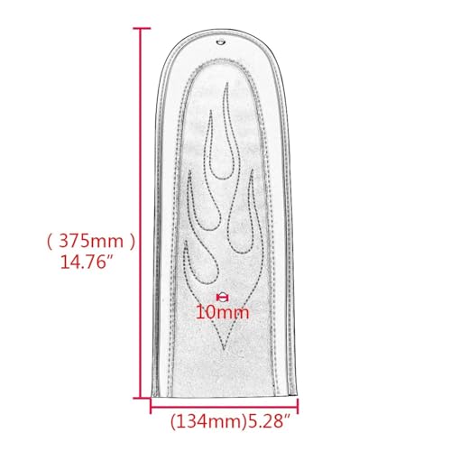 Pechera Trasera de Cuero para Viajes en Moto Asiento Doble Low Rider y Fat Bob 4