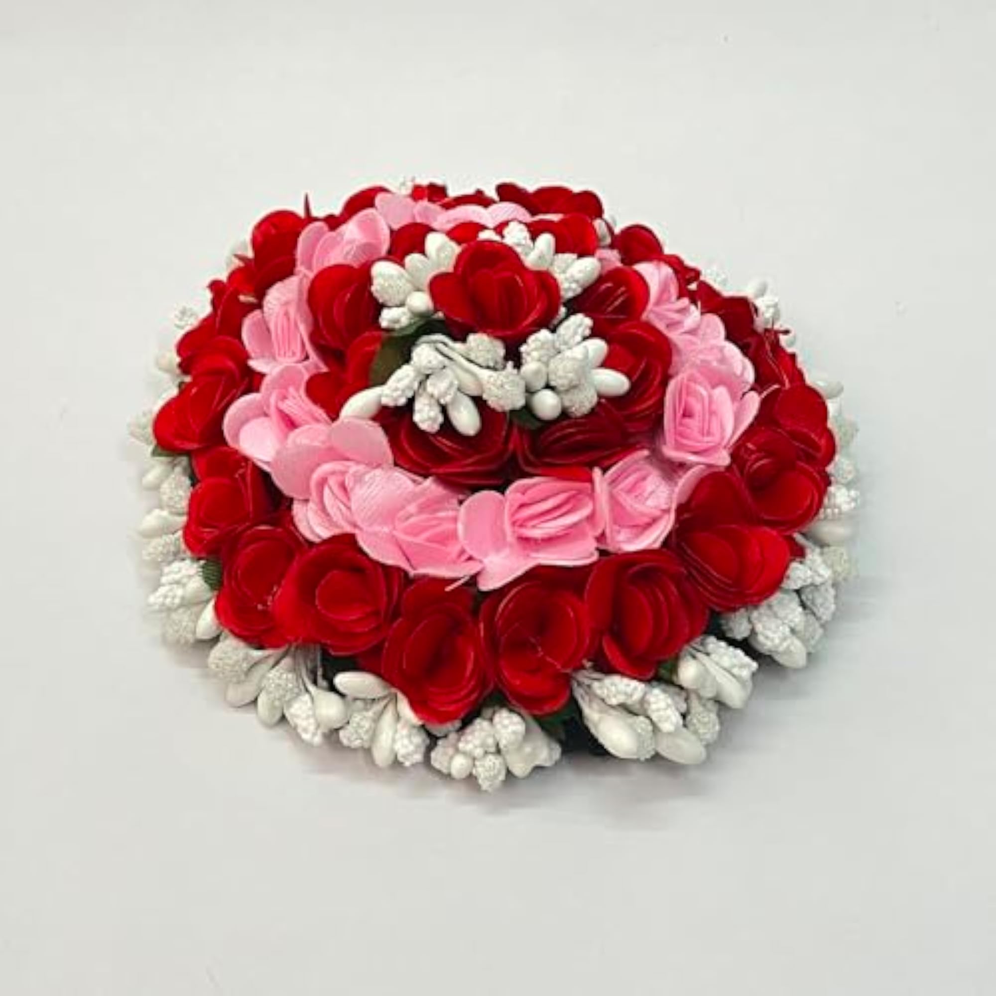Artificial Bridal Bun Juda Maker Flower Gajra, Pink