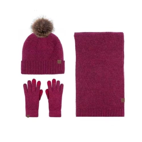 Conjunto de tres piezas de punto polar para mujer ideal para el invierno