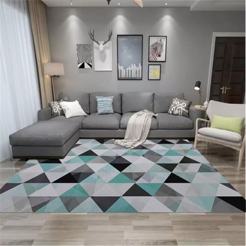 Tapis de sol pour bébé gris bleu 100x200cm lavable - 2