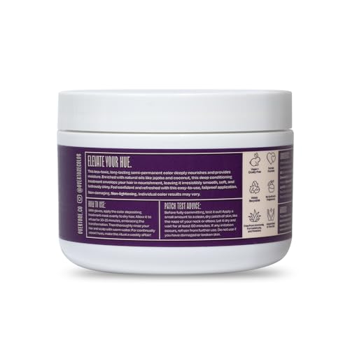 Image of Overtone Color Depositing Semi-Permanent Hair Dye Conditioner - 8 oz For Natural & Color-Treated Hair, Moisturizing Shea Butter & Coconut Oil - Vegan & Cruelty-Free, Purple For Brown is now Royal Plum