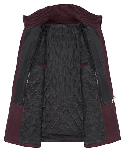 Image of APTRO Men's Pea Coat Wool Jacket Windbreaker Single Breasted Winter Coat