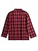 Esenchel Men's Cotton Flannel Sleep Shirt Button Down Pajama Top XXL Red Dark Blue