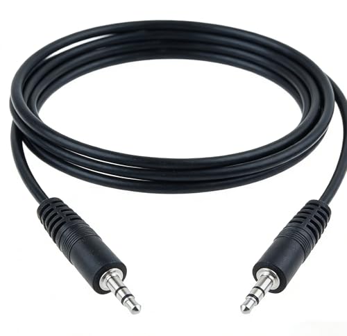 Ruacctor 3.5mm 3-Pole Aux Line in Cable Audio Cord for by Dr. Dre Beatbox Portable Speaker Beat by DrDre Beat Box Speakers (1/8' Male to Male Plug Tip Long Cable)