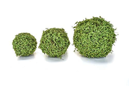 JustArtificial Artificial Topiary Moss/Twig Ball - 25cm, Green