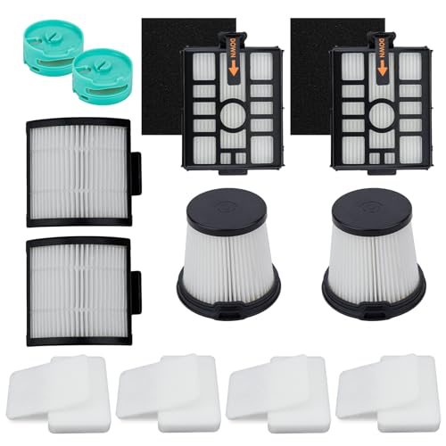 Erinice IW3511 - Filtros de repuesto para aspiradora inalámbrica Shark Detect Pro IW1111 IW3511, 2 filtros de muelle, 2 filtros de aspiradora de mano, 2 filtros premotor, 4 filtros de fieltro de