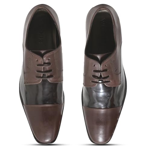 Image of Woodland Men Brown Oxford Shoes