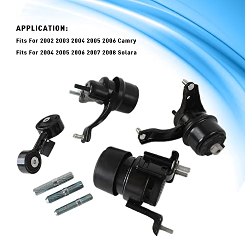 Copachi Engine Mount Set Fits For Toyota Camry 2.4L Automatic Transmission 2002-2008 After-Market Parts 1 Year Warranty, Engine Motor Mount Replace Oe A4203 A4211 A4204 A4207 #TOP1
