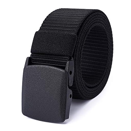 Mile High Life Cinturón de red de nylon Cinturón militar exterior Hebilla plástica segura TSA (Negro) | Ya disponible en tu tienda friki favorita! En mundofriki.es!
