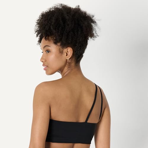 Image of Amazon Essentials Women's Active FormFlex Buttery Soft Light Support One Shoulder Strappy Back Sports Bra