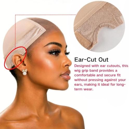 IsshinBeauty Lace Wig Grip Cap Women: 4x5 Swiss Lace Front for Glueless Wig - 3