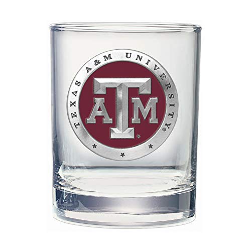 Heritage Pewter Texas AM Double Old Fashion | Double Rocks Glass 14 OZ for Liquor | Expertly Crafted Pewter Glass