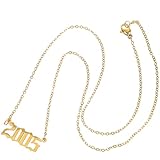 POPETPOP Collar Vintage de Acero Inoxidable para Mujer, Cadena de Clavícula Dorada, Seguro para Usar en Fiestas y Bailes, Diseño Elegante y Sencillo