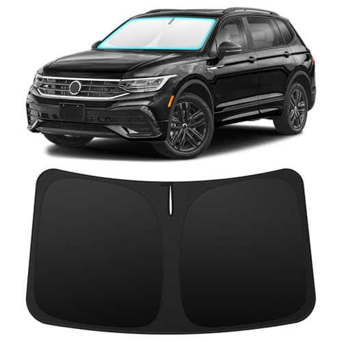 Image of INSAUTO Custom Fit Windshield Sun Shade for Volkswagen Tiguan 2018-2026 | Foldable Front Window Sunshade Car Accessories, UV & Heat Reflector, Keeps Interior Cool, Includes Storage Bag